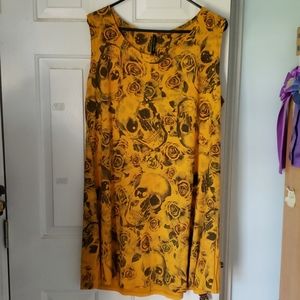 Yellow skull dress
